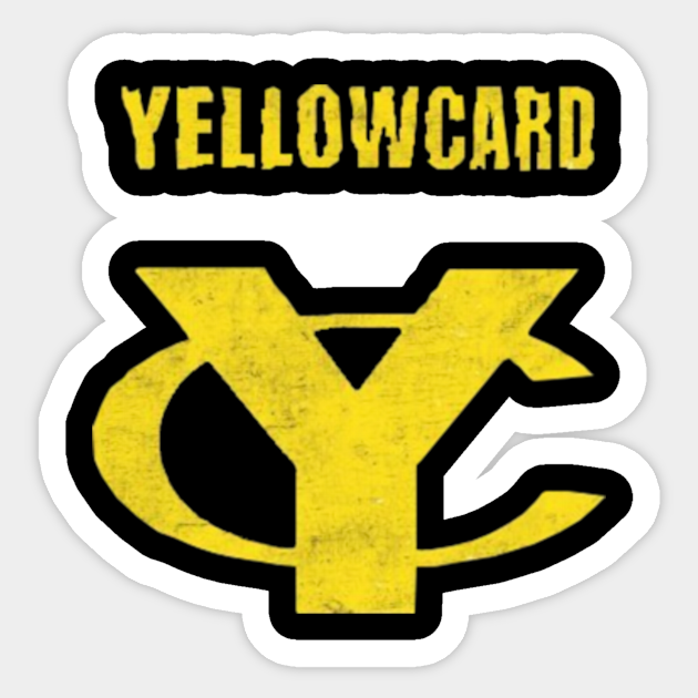 Yellowcard Band Sticker TeePublic